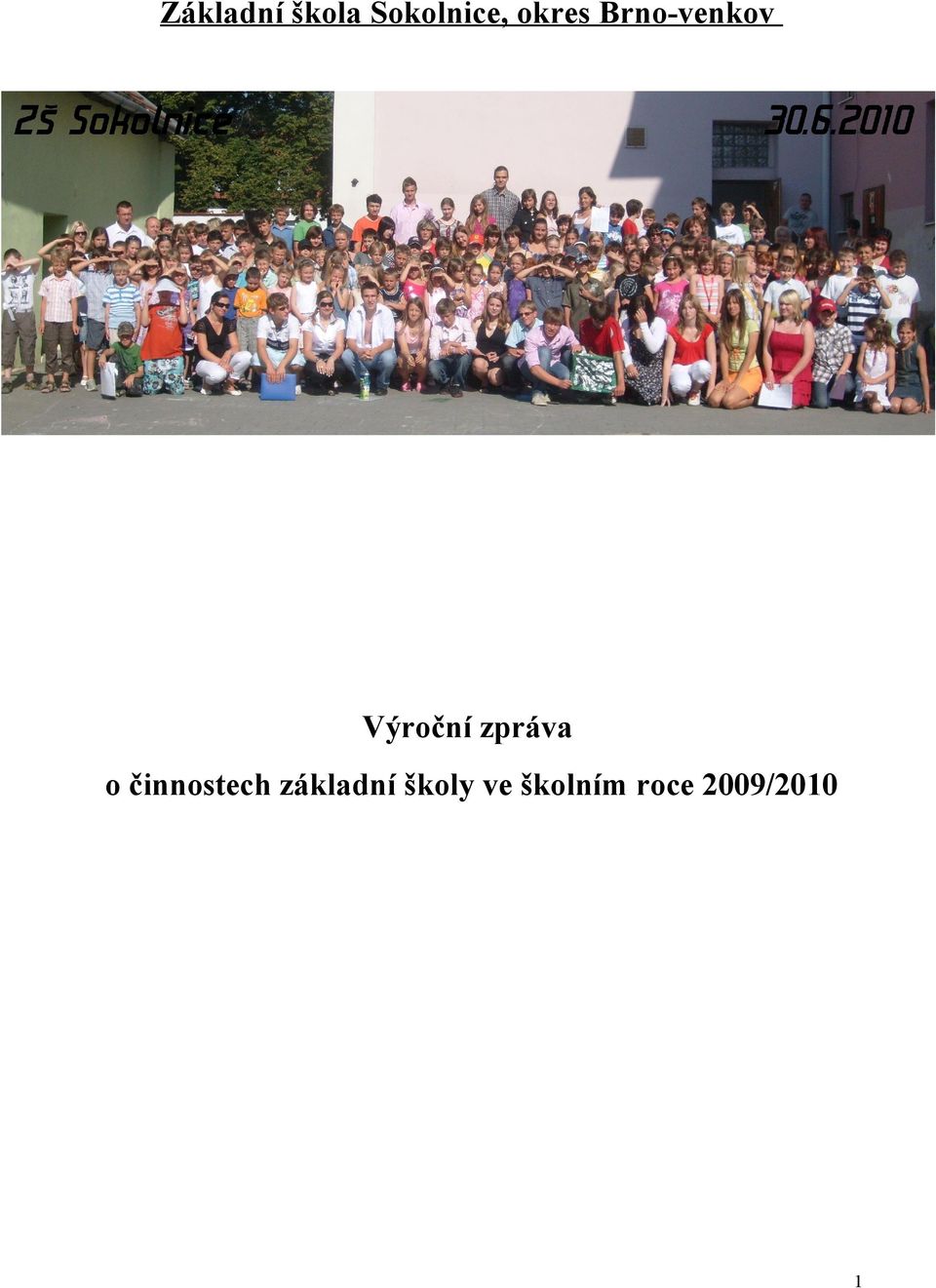 zpráva o činnostech