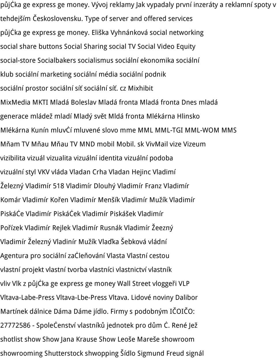 sociální média sociální podnik sociální prostor sociální síť sociální síť.