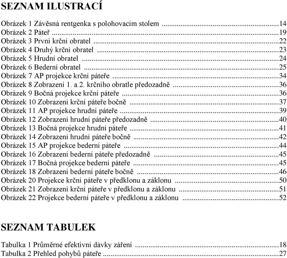 .. 36 Obrázek 10 Zobrazení krční páteře bočně... 37 Obrázek 11 AP projekce hrudní páteře... 39 Obrázek 12 Zobrazení hrudní páteře předozadně... 40 Obrázek 13 Bočná projekce hrudní páteře.