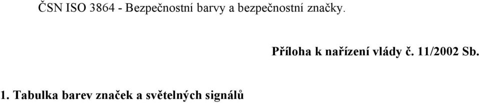 Příloha k nařízení vlády č.