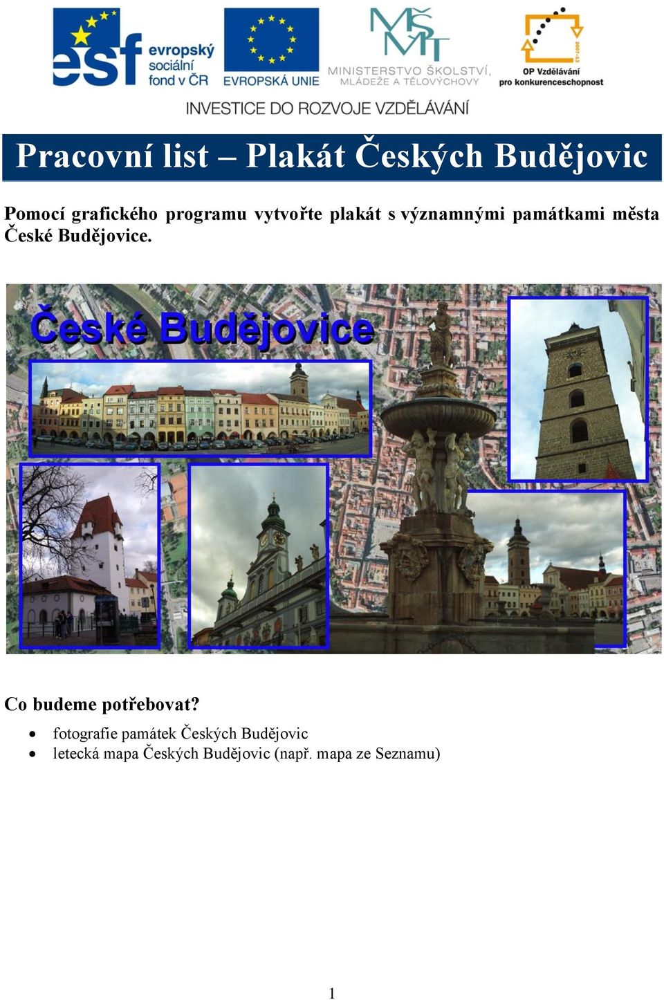 Budějovice. Co budeme potřebovat?