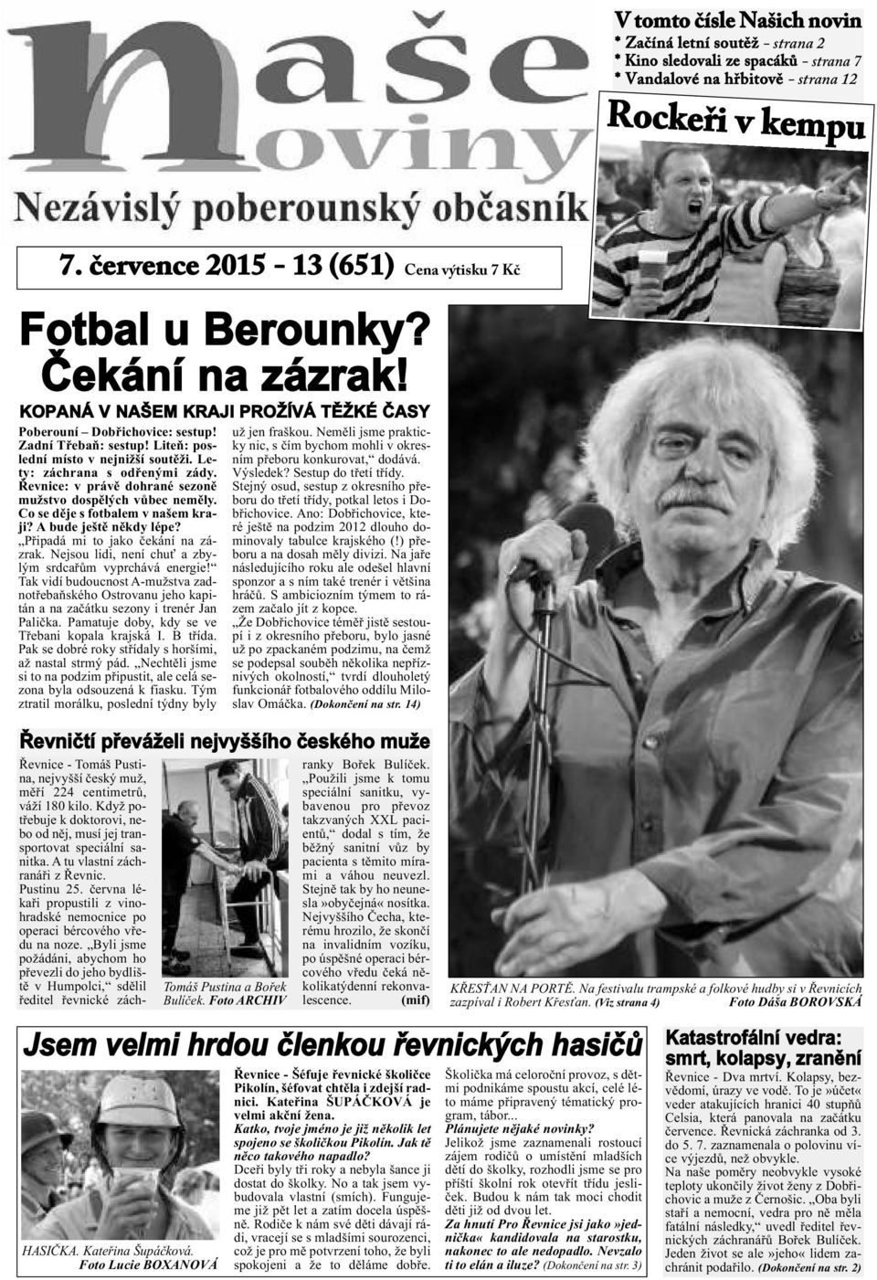 Liteň: poslední místo v nejnižší soutěži. Lety: záchrana s odřenými zády. Řevnice: v právě dohrané sezoně mužstvo dospělých vůbec neměly. Co se děje s fotbalem v našem kraji? A bude ještě někdy lépe?