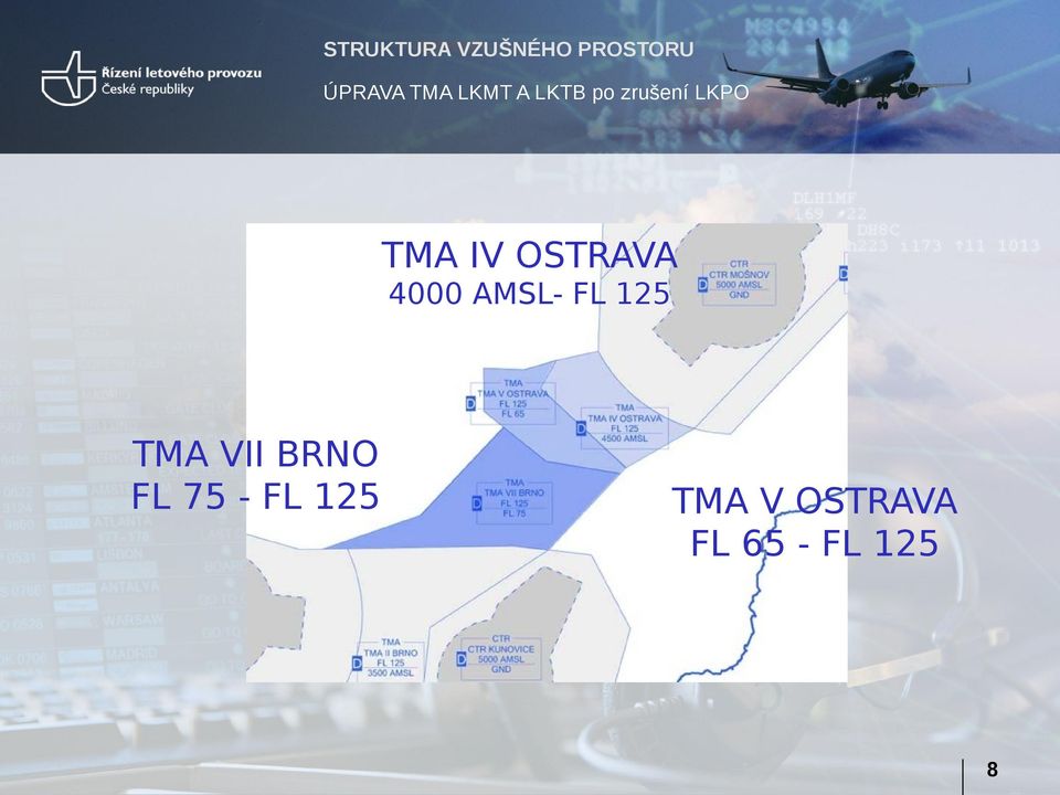 OSTRAVA 4000 AMSL- FL 125 TMA VII BRNO