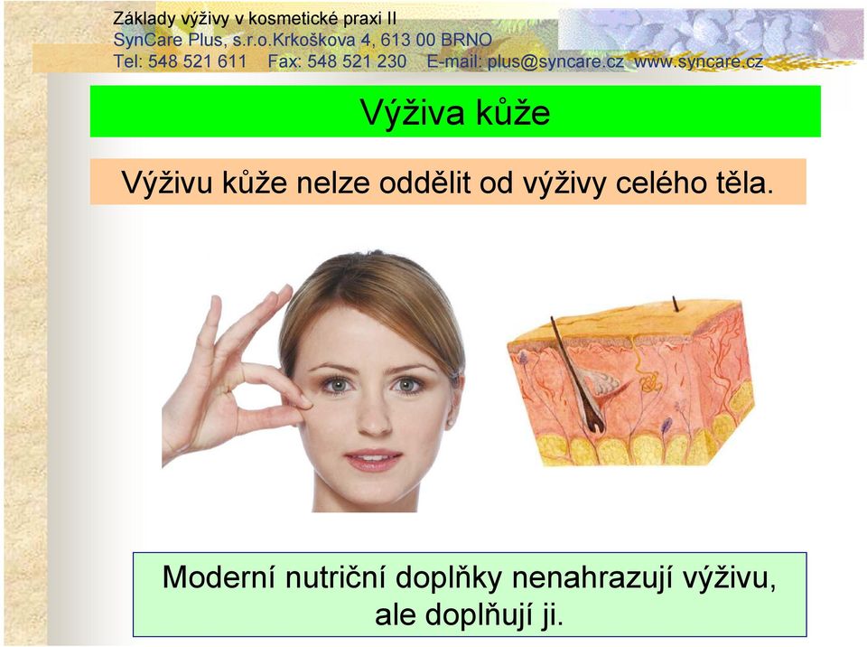 Moderní nutriční doplňky