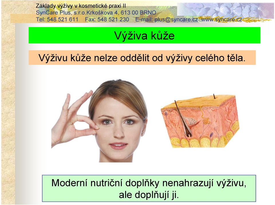 Moderní nutriční doplňky