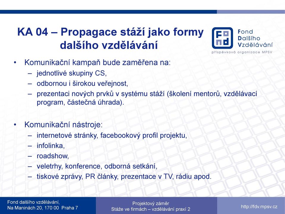 vzdělávací program, částečná úhrada).