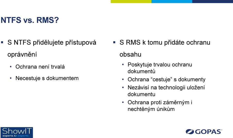 s dokumentem S RMS k tomu přidáte ochranu obsahu Poskytuje trvalou