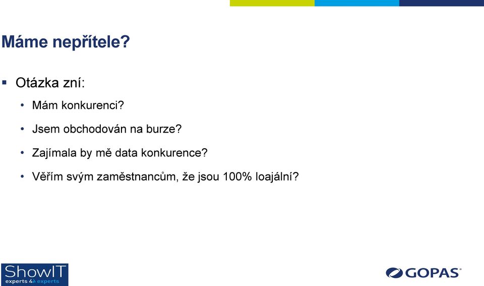 Jsem obchodován na burze?