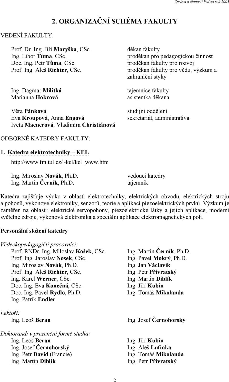 Libor Tůma, CSc. Doc. Ing.