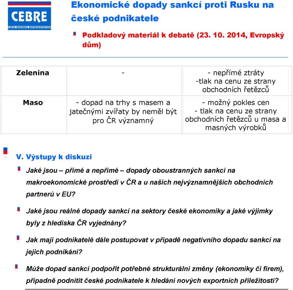 Jaké jsou reálné dopady sankcí na sektory české ekonomiky a jaké výjimky byly z hlediska ČR vyjednány?