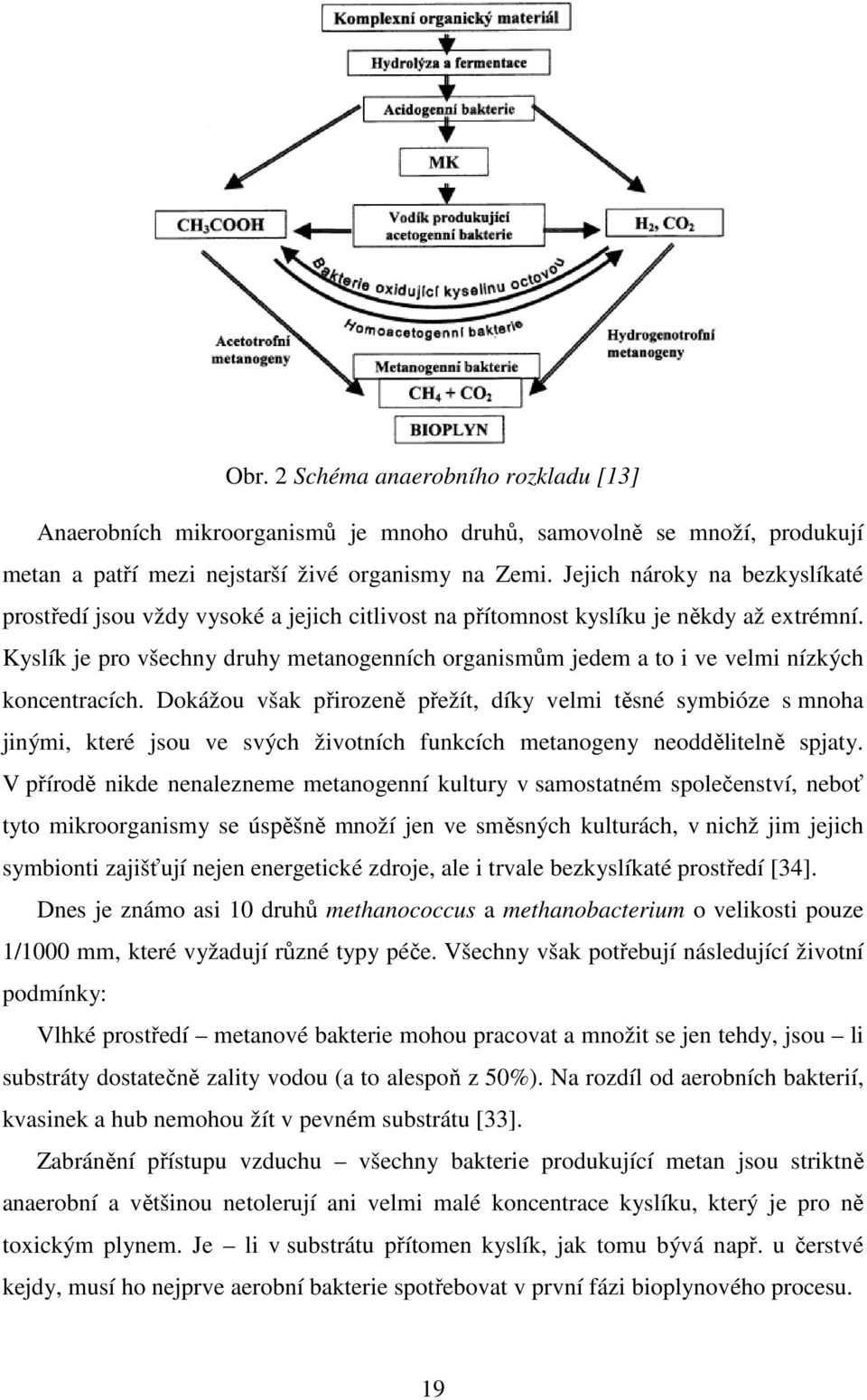 Kyslík je pro všechny druhy metanogenních organismům jedem a to i ve velmi nízkých koncentracích.