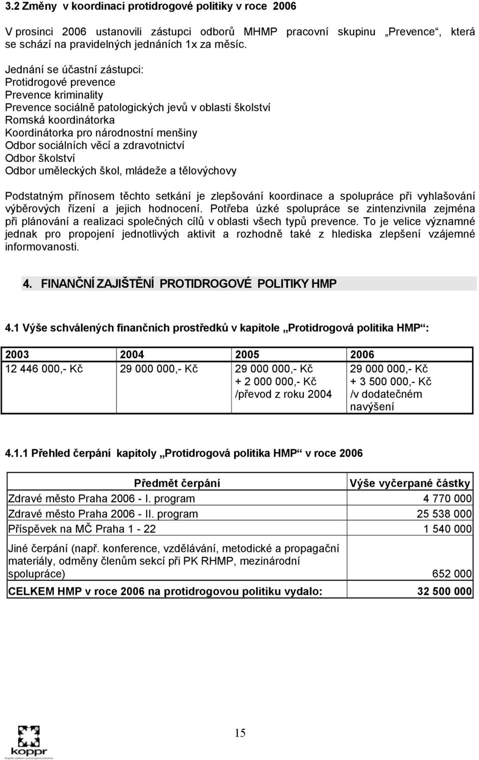 sociálních věcí a zdravotnictví Odbor školství Odbor uměleckých škol, mládeže a tělovýchovy Podstatným přínosem těchto setkání je zlepšování koordinace a spolupráce při vyhlašování výběrových řízení