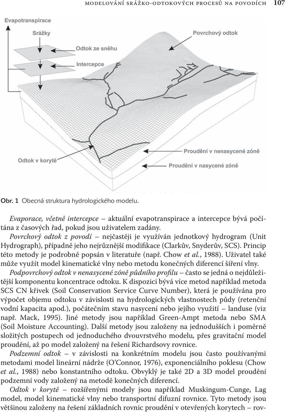 Povrchový odtok z povodí nejčastěji je využíván jednotkový hydrogram (Unit Hydrograph), případně jeho nejrůznější modifikace (Clarkův, Snyderův, SCS).