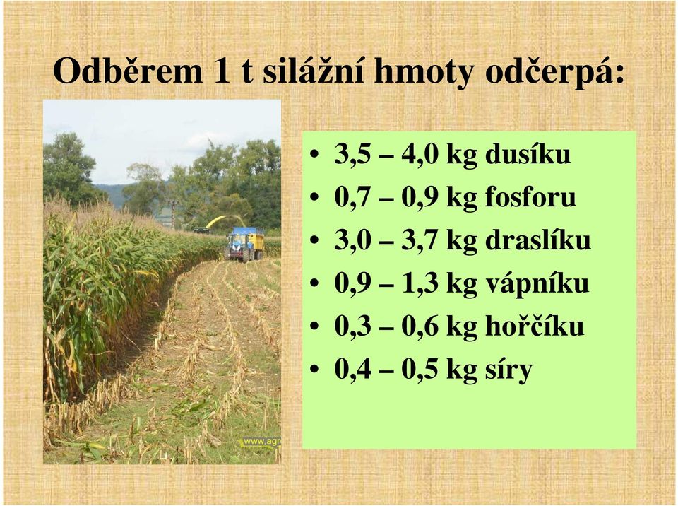 3,0 3,7 kg draslíku 0,9 1,3 kg