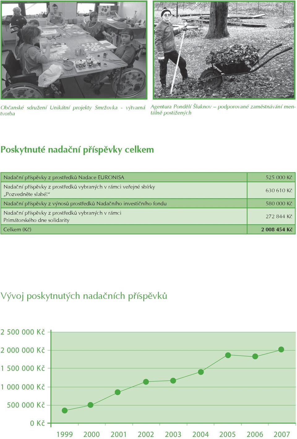 veřejné sbírky Pozvedněte slabé!