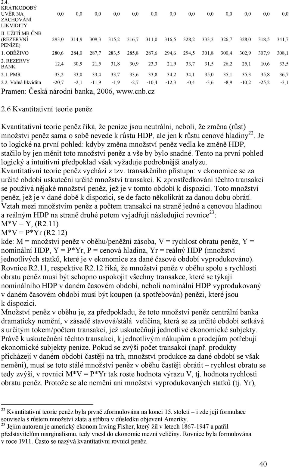 OBĚŽIVO 280,6 284,0 287,7 283,5 285,8 287,6 294,6 294,5 301,8 300,4 302,9 307,9 308,1 2. REZERVY BANK 12,4 30,9 21,5 31,8 30,9 23,3 21,9 33,7 31,5 26,2 25,1 10,6 33,5 2.1. PMR 33,2 33,0 33,4 33,7 33,6 33,8 34,2 34,1 35,0 35,1 35,3 35,8 36,7 2.