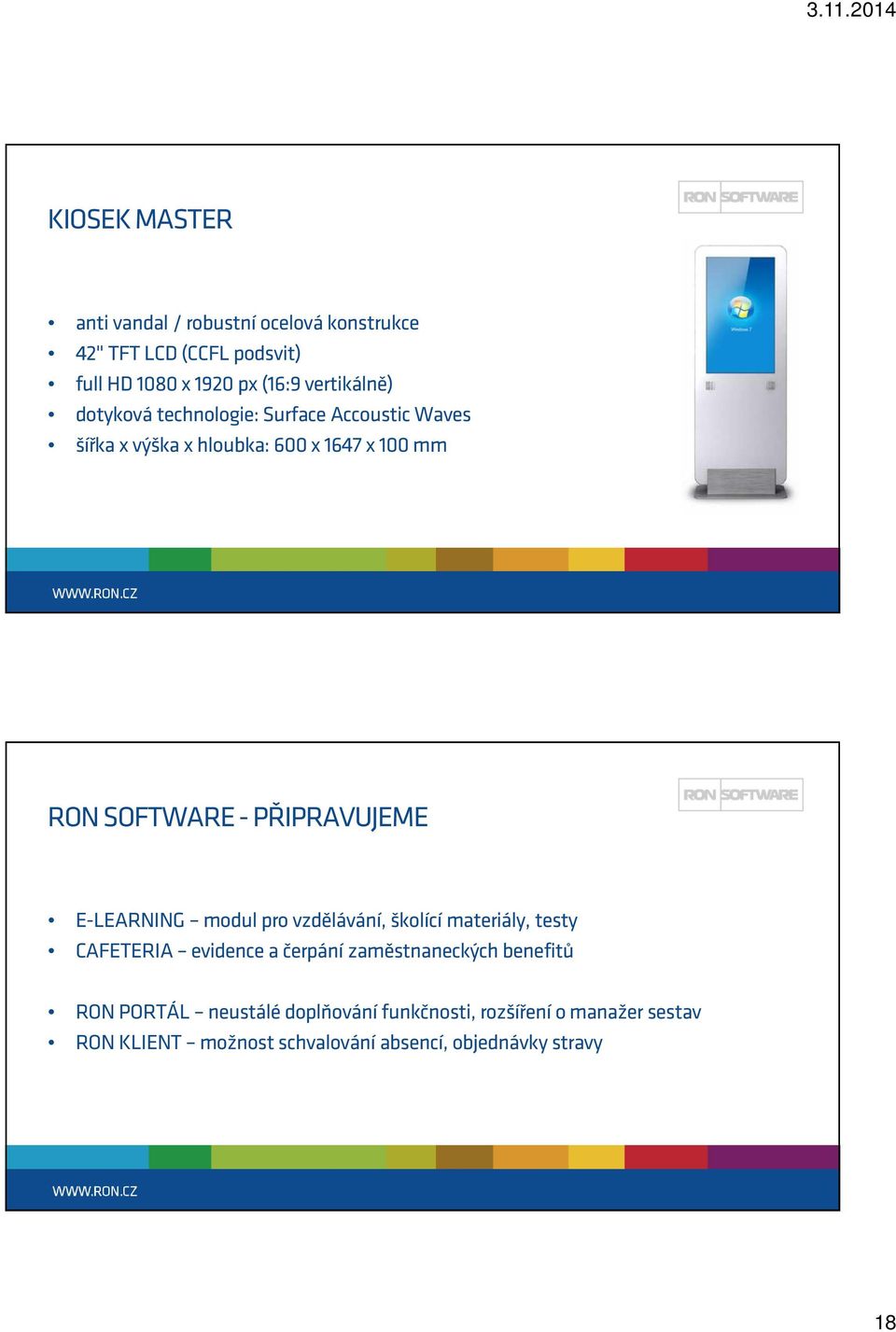 PŘIPRAVUJEME E-LEARNING modul pro vzdělávání, školící materiály, testy CAFETERIA evidence a čerpání zaměstnaneckých