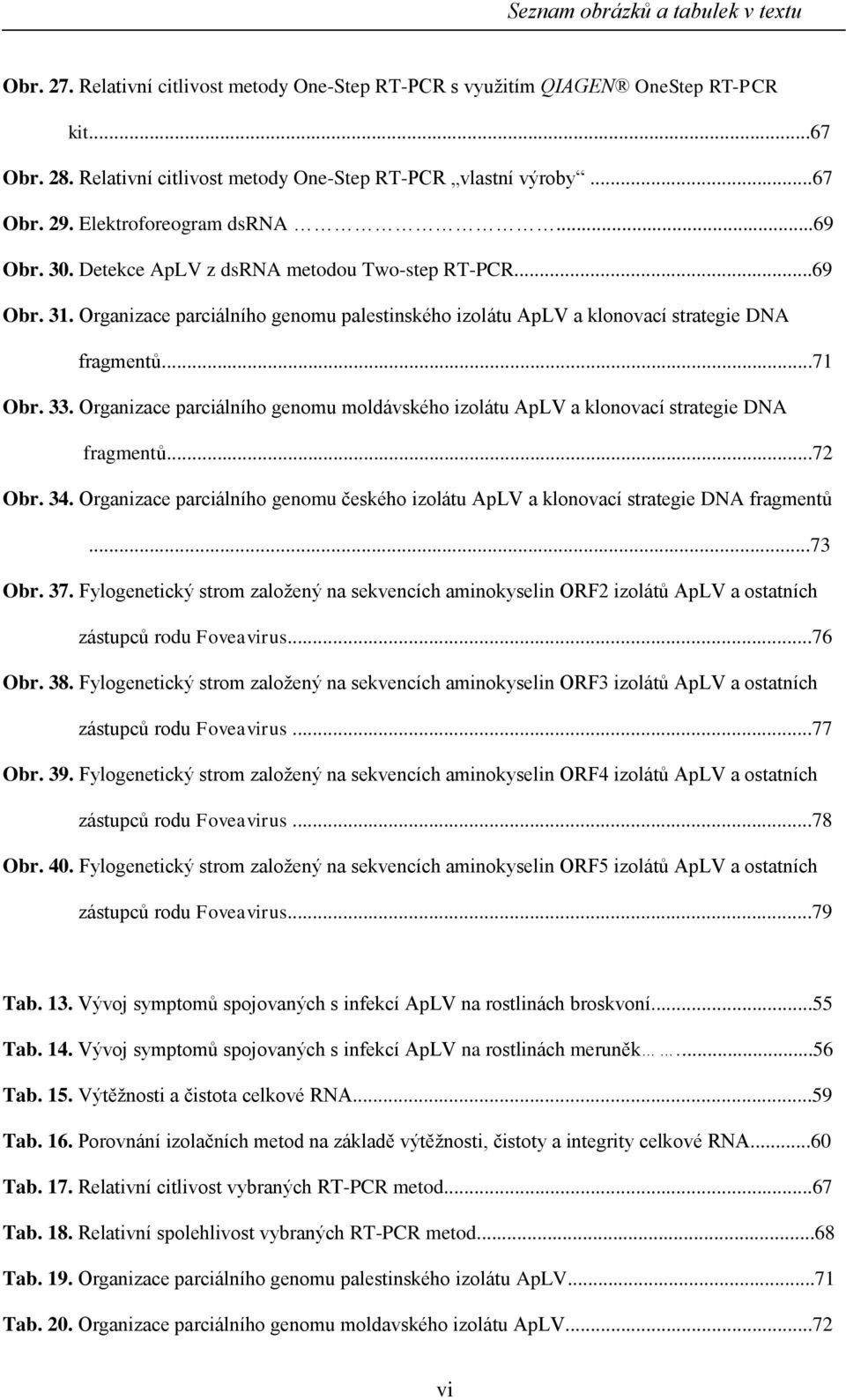 Organizace parciálního genomu palestinského izolátu ApLV a klonovací strategie DNA fragmentů...71 Obr. 33. Organizace parciálního genomu moldávského izolátu ApLV a klonovací strategie DNA fragmentů.