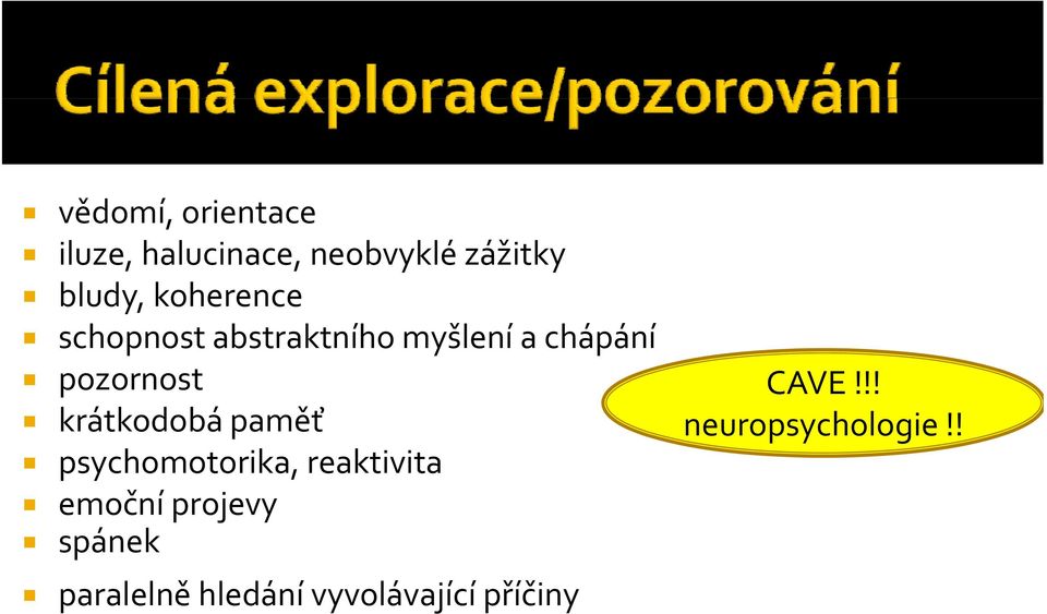 !! krátkodobá paměť neuropsychologie!