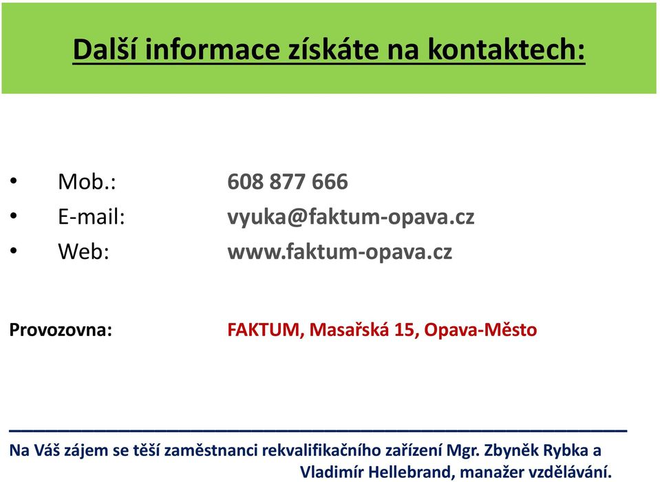 cz Web: www.faktum-opava.