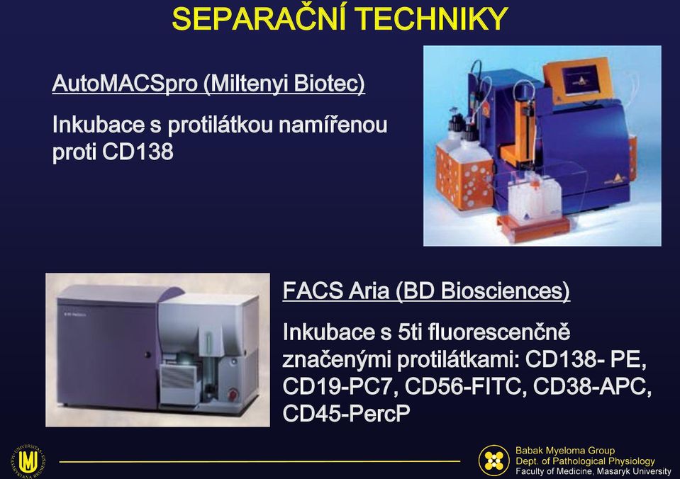 (BD Biosciences) Inkubace s 5ti fluorescenčně značenými