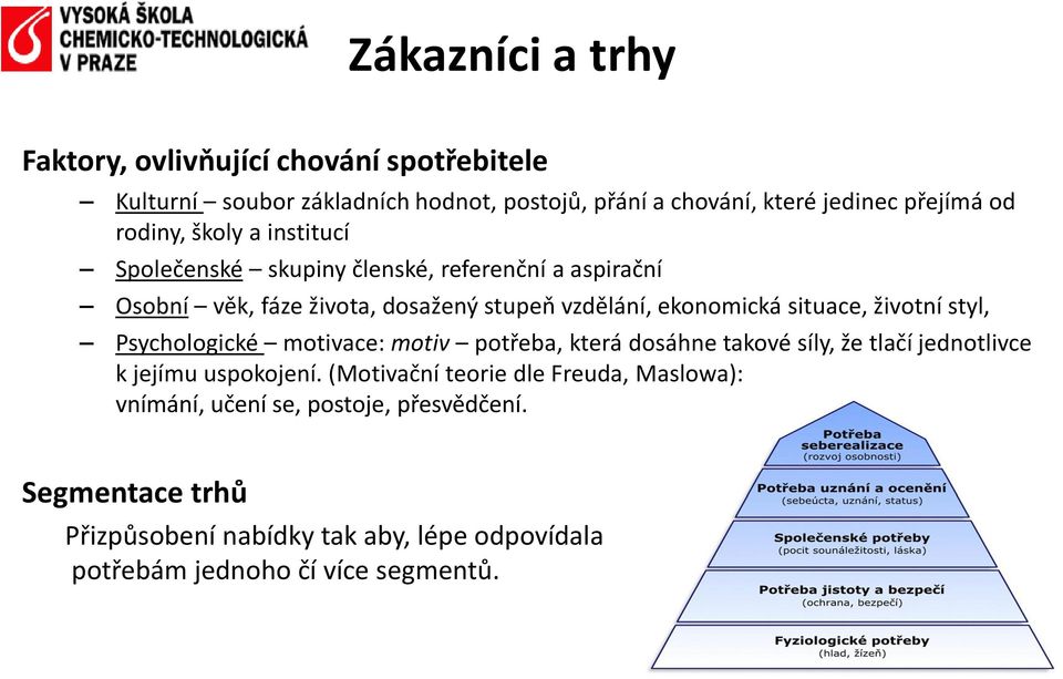 životní styl, Psychologické motivace: motiv potřeba, která dosáhne takové síly, že tlačí jednotlivce k jejímu uspokojení.