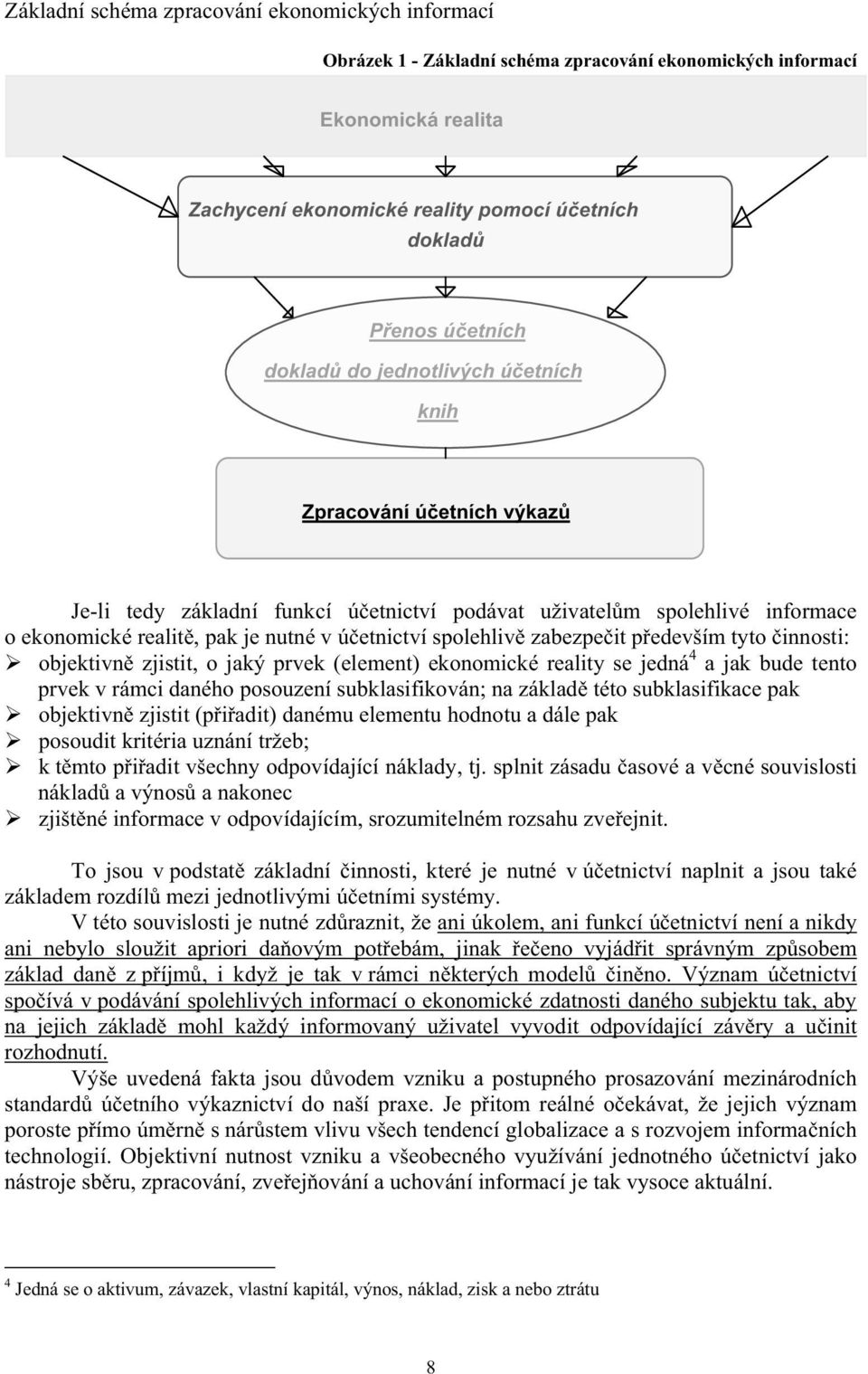 zabezpe it p edevším tyto innosti: objektivn zjistit, o jaký prvek (element) ekonomické reality se jedná 4 a jak bude tento prvek v rámci daného posouzení subklasifikován; na základ této