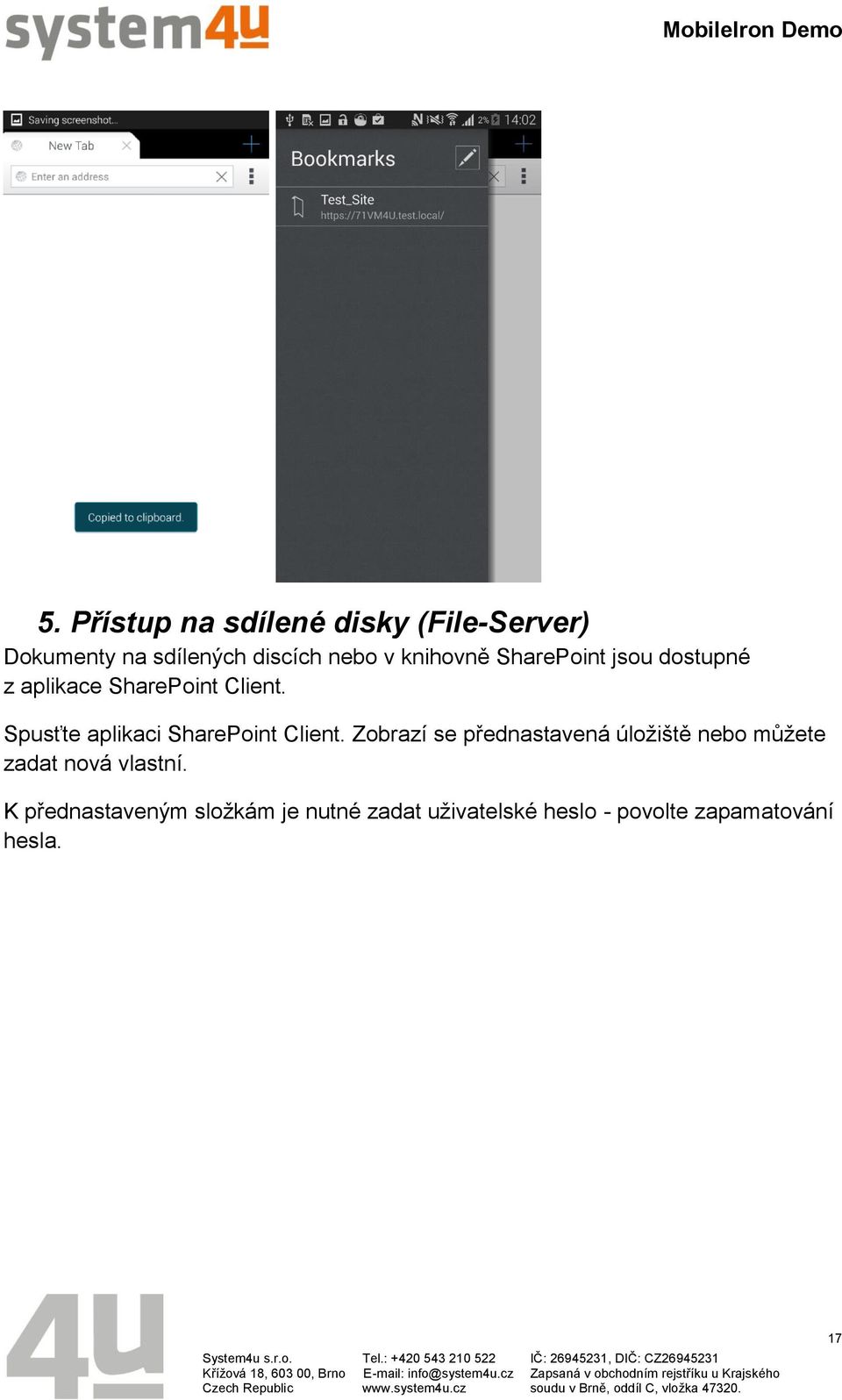 Spusťte aplikaci SharePoint Client.