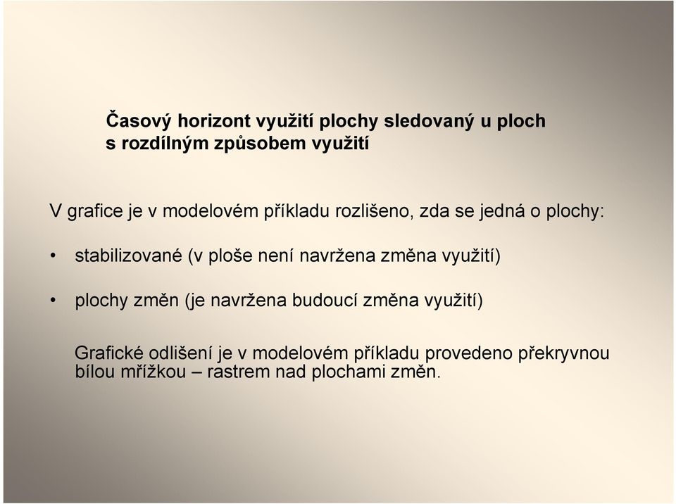 navržena změna využití) plochy změn (je navržena budoucí změna využití) Grafické