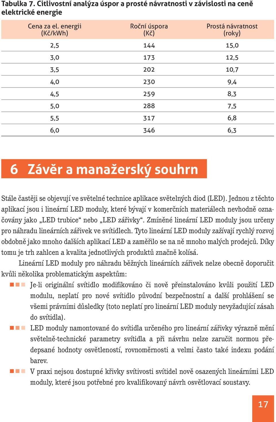 častěji se objevují ve světelné technice aplikace světelných diod (LED).