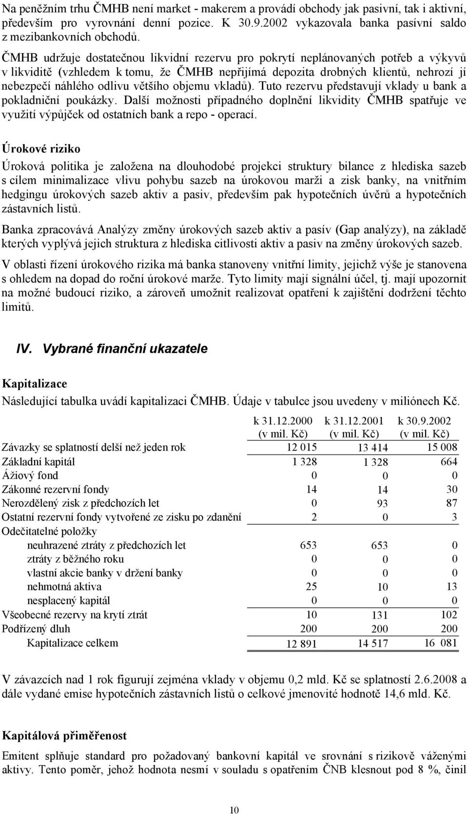 ČESKOMORAVSKÁ HYPOTEČNÍ BANKA a.s. - PDF Stažení zdarma