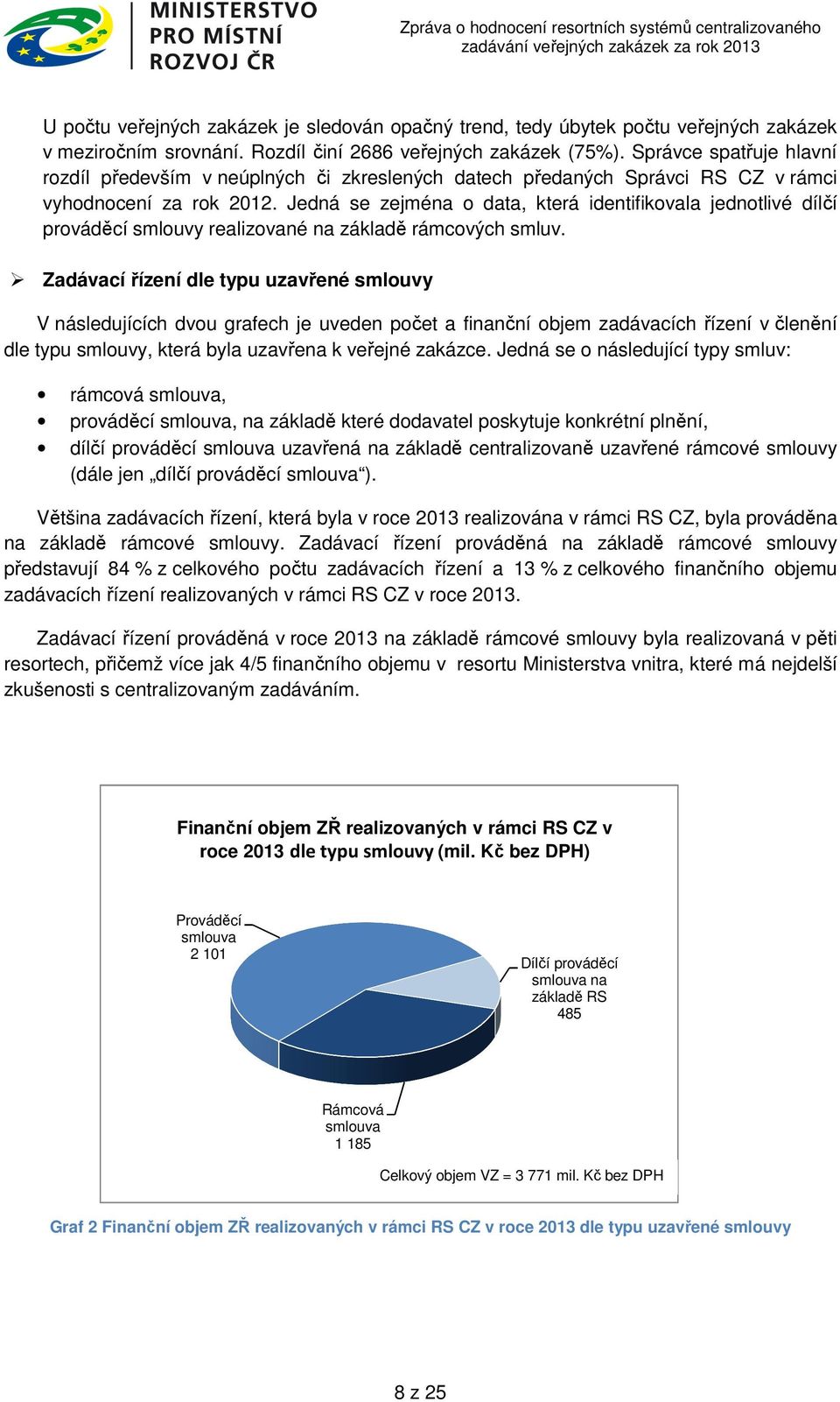 Jedná se zejména o data, která identifikovala jednotlivé dílčí prováděcí smlouvy realizované na základě rámcových smluv.