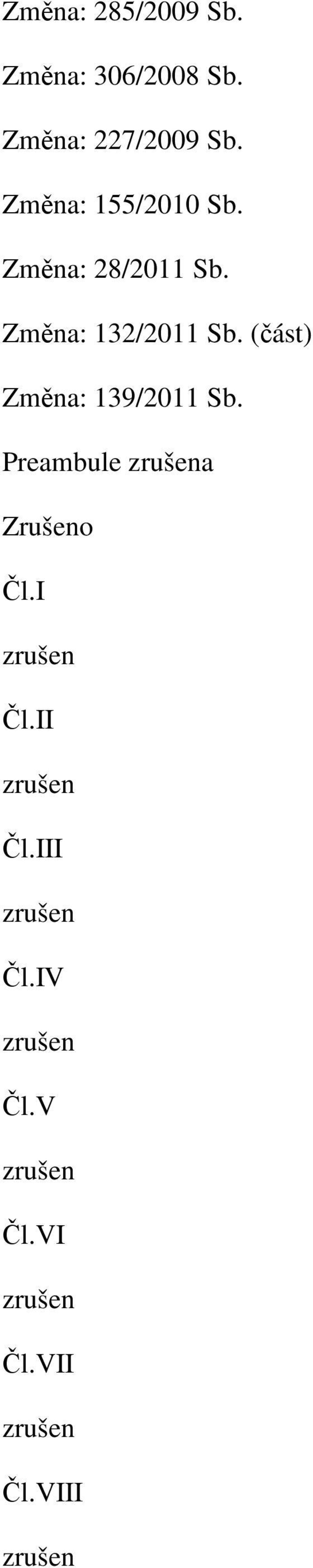 Změna: 28/2011 Sb. Změna: 132/2011 Sb.