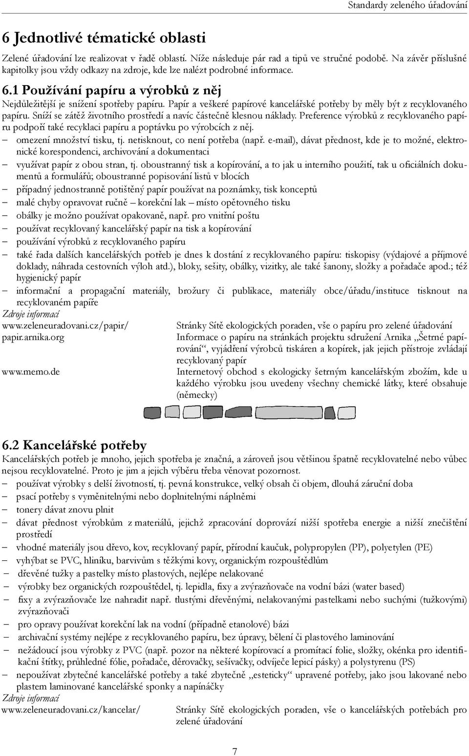 Papír a veškeré papírové kancelářské potřeby by měly být z recyklovaného papíru. Sníží se zátěž životního prostředí a navíc částečně klesnou náklady.