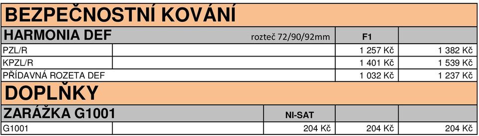 401 Kč 1 539 Kč PŘÍDAVNÁ ROZETA DEF 1 032 Kč 1