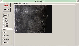 e) Křivka jasu (Tonemap) Reálný obraz, a to jak pozemní, tak i astronomický, má daleko větší dynamický rozsah (rozdíl mezi nejsvětlejším a nejtmavším místem), než jaký je možné zobrazit na monitoru,