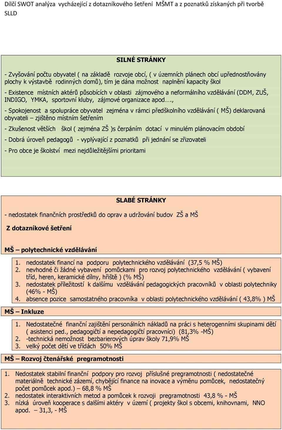 YMKA, sportovní kluby, zájmové organizace apod.