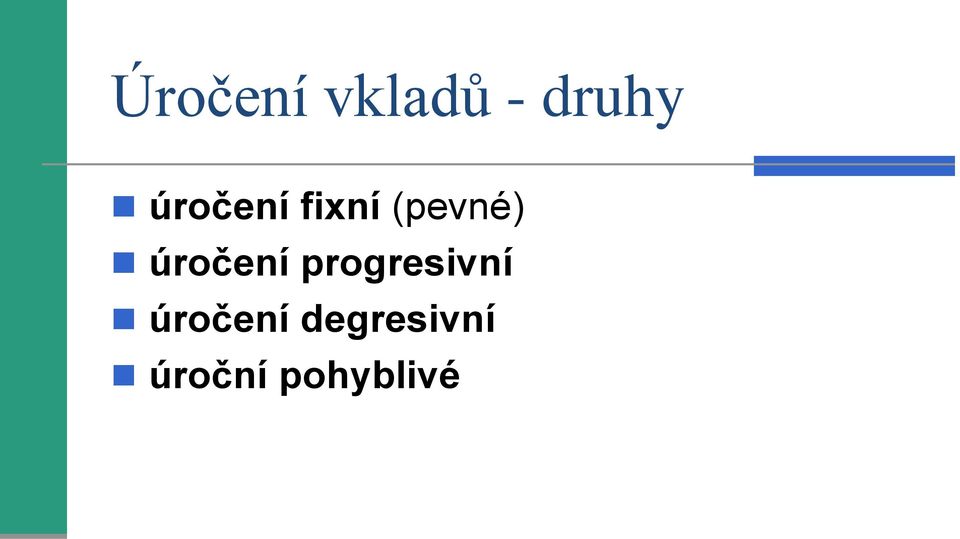 úročení progresivní