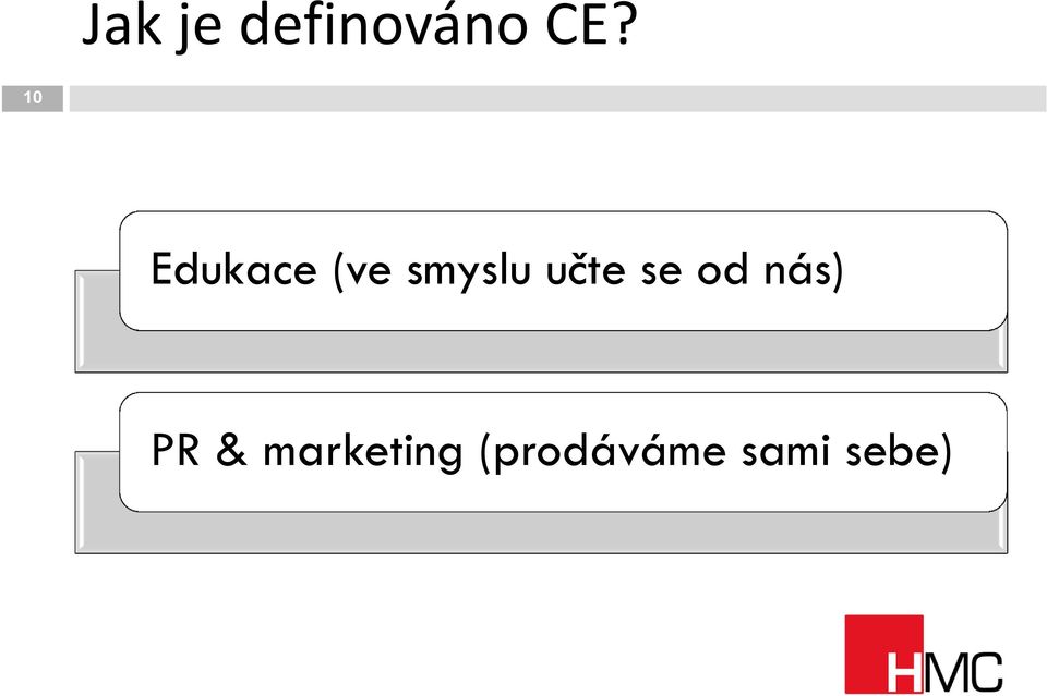 učte se od nás) PR &