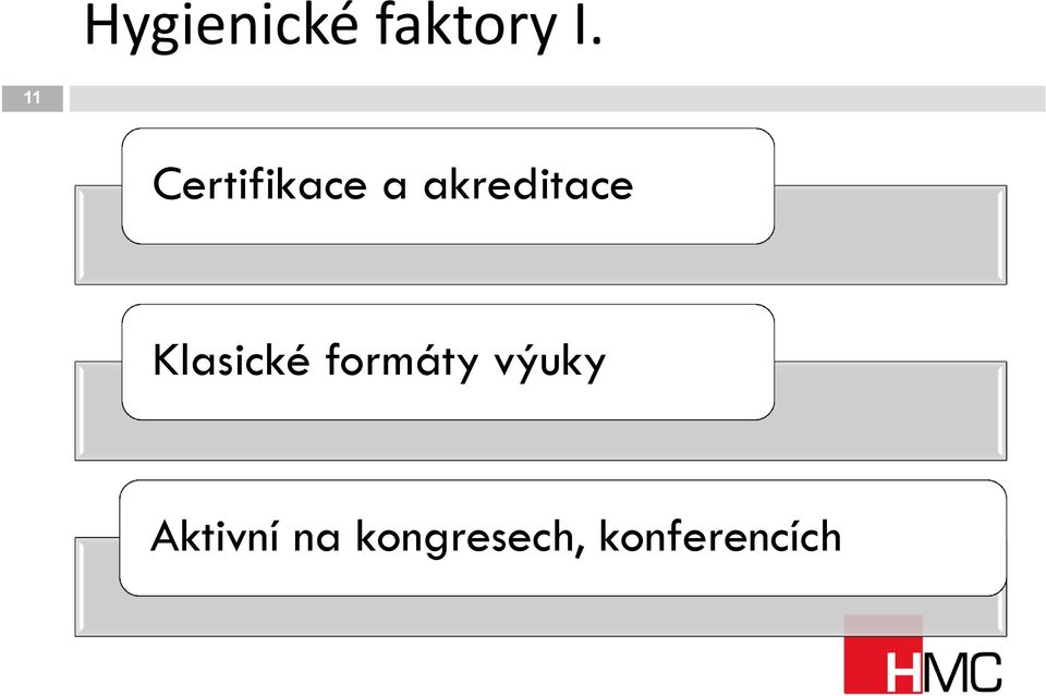 akreditace Klasické