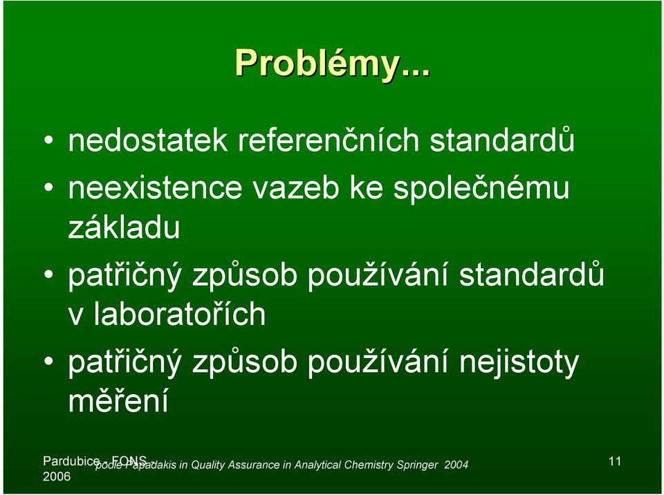 základu patřičný způsob používání standardů v laboratořích patřičný