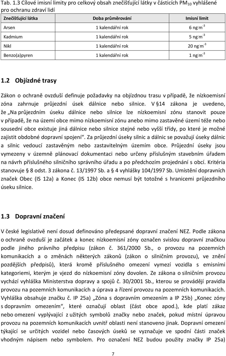 2 Objízdné trasy Zákon o ochraně ovzduší definuje požadavky na objízdnou trasu v případě, že nízkoemisní zóna zahrnuje průjezdní úsek dálnice nebo silnice.