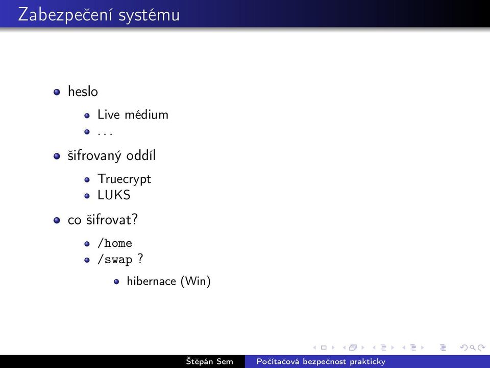 .. šifrovaný oddíl Truecrypt