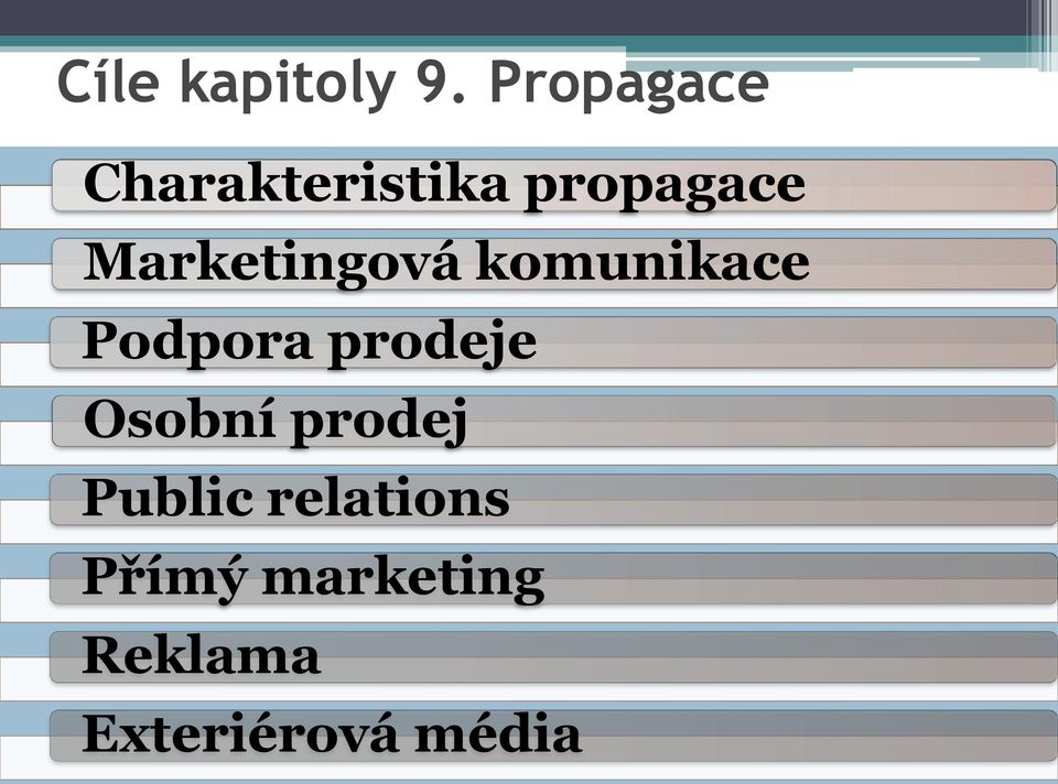 Marketingová komunikace Podpora prodeje