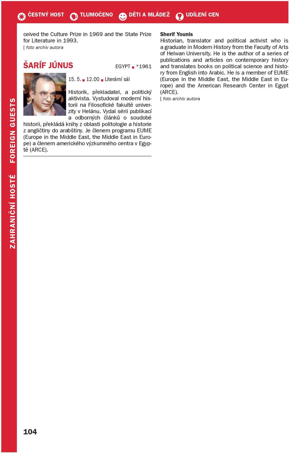 Vydal sérii publikací a odborných článků o soudobé historii, překládá knihy z oblasti politologie a historie z angličtiny do arabštiny.