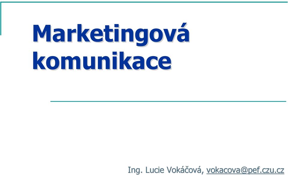 Lucie Vokáčov
