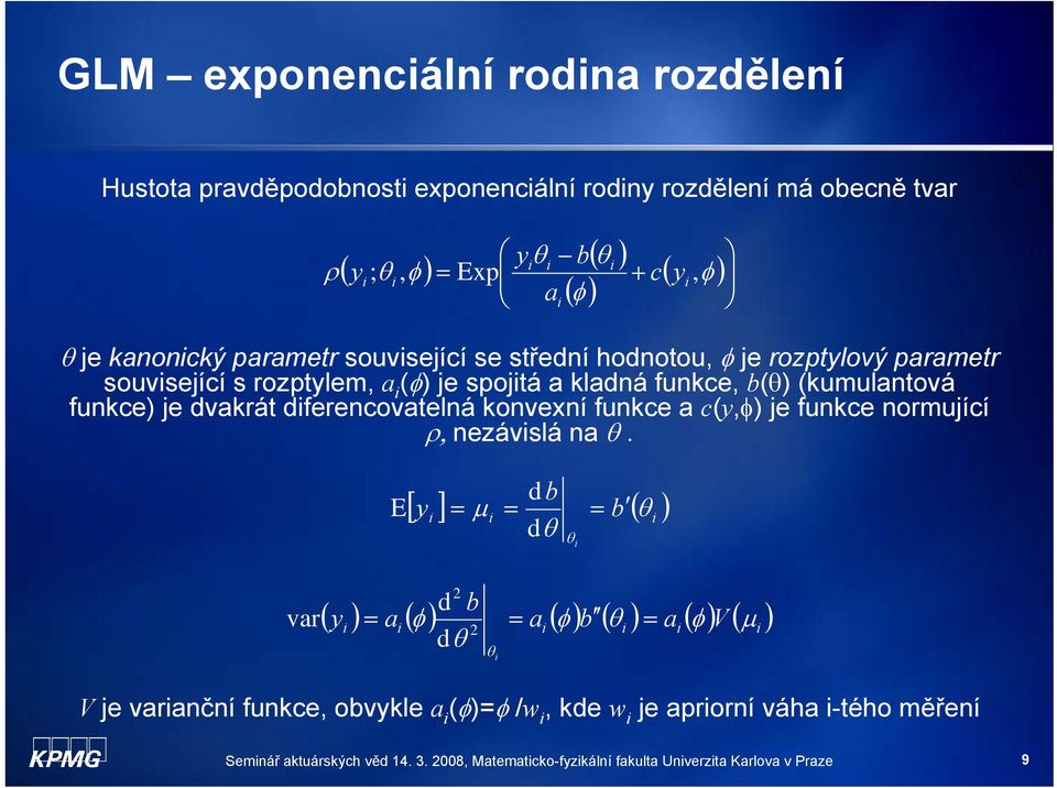 dvakát dfeencovatelná konvexní funkce a c(,φ) je funkce nomující ρ, nezávslá na.