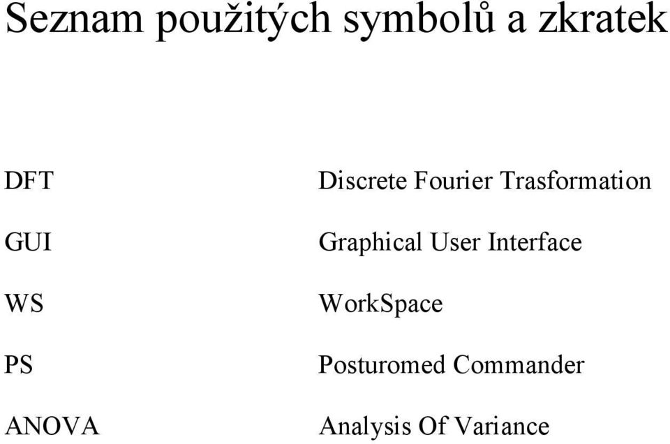 Trasformation Graphical User Interface