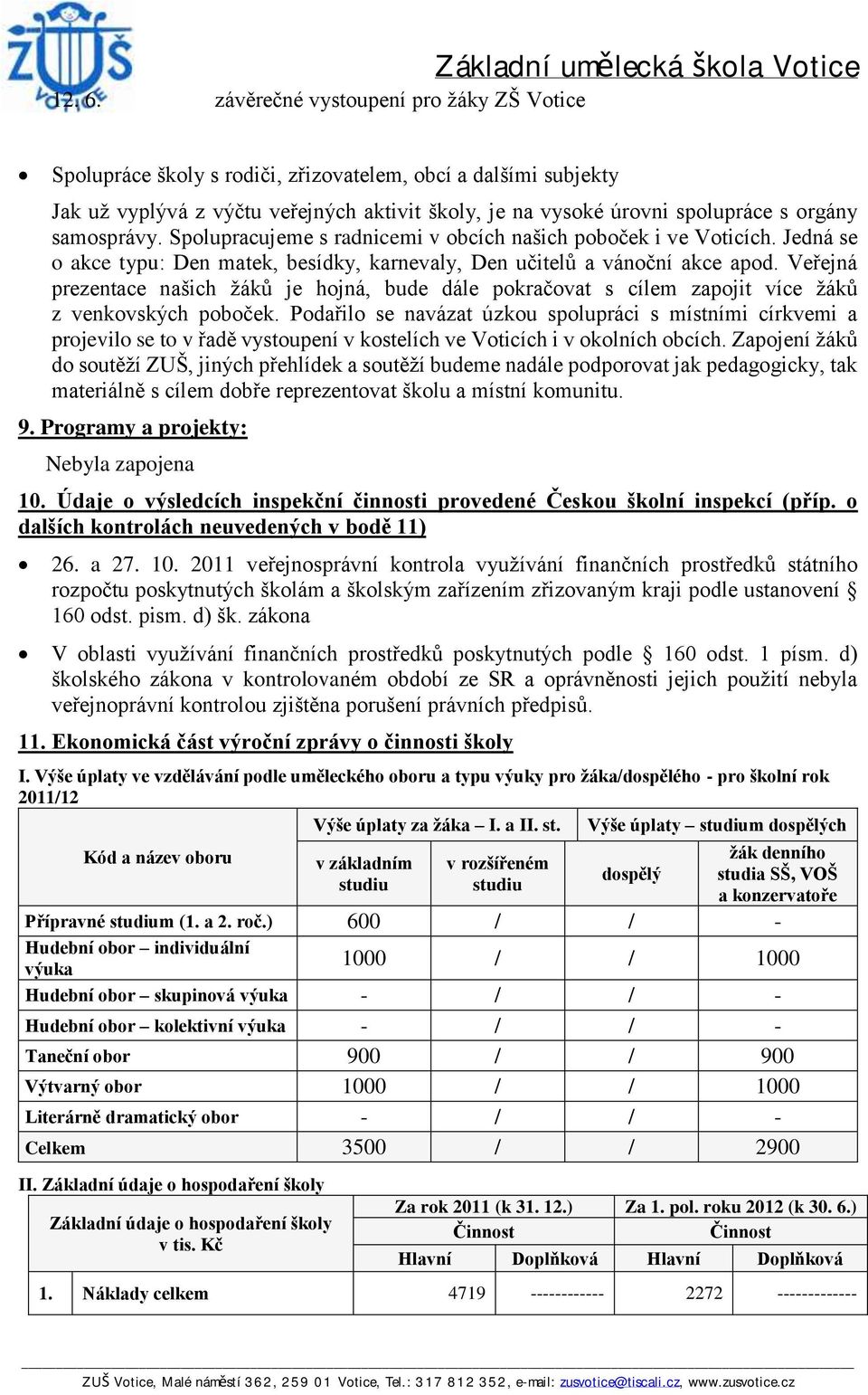 samosprávy. Spolupracujeme s radnicemi v obcích našich poboček i ve Voticích. Jedná se o akce typu: Den matek, besídky, karnevaly, Den učitelů a vánoční akce apod.