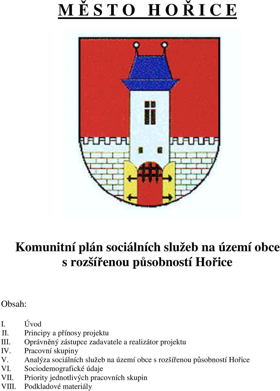 Oprávněný zástupce zadavatele a realizátor projektu IV. Pracovní skupiny V.